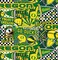 Licensed NCAA University of Oregon Ducks Pop Art OR-1165 Cotton Fabric by the Yard